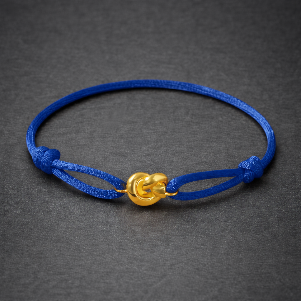 Azure Gold Knot Bracelet