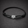 Black Silver Knot Bracelet